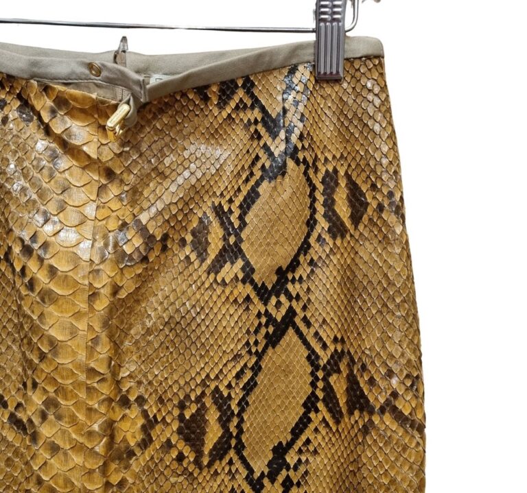 Minigonna in pelle anni 90 Trussardi
