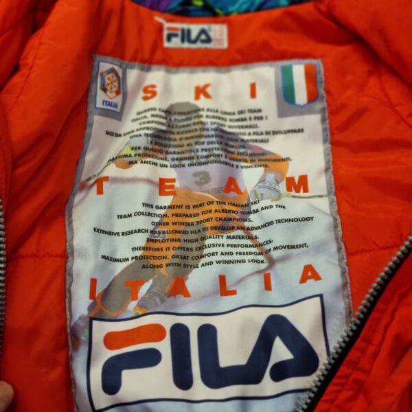 Vintage Puffer ski snowboard '90 Fila Team Italia