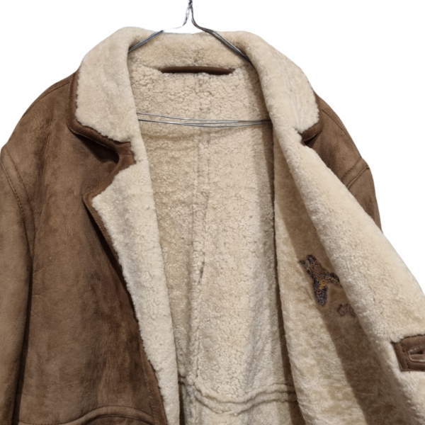 Vintage Montone Shearling sheepskin jacket Olmes Carretti