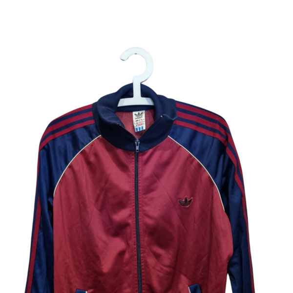 VINTAGE RARE ADIDAS Track top Jacket Oldschool Trefoil 80s West Germany