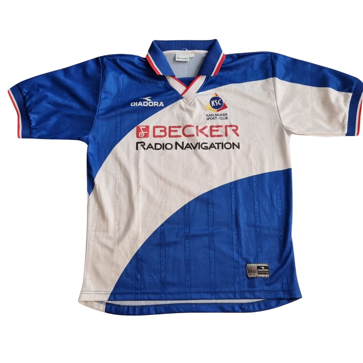 Vintage KARLSRUHE KSC 1999-2000 Football Shirt DIADORA