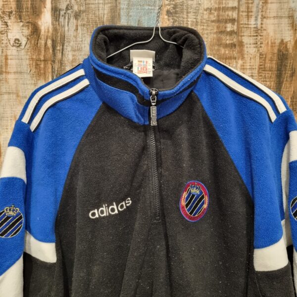 Vintage Club Brugge fleece football Track top Adidas 1996-1997