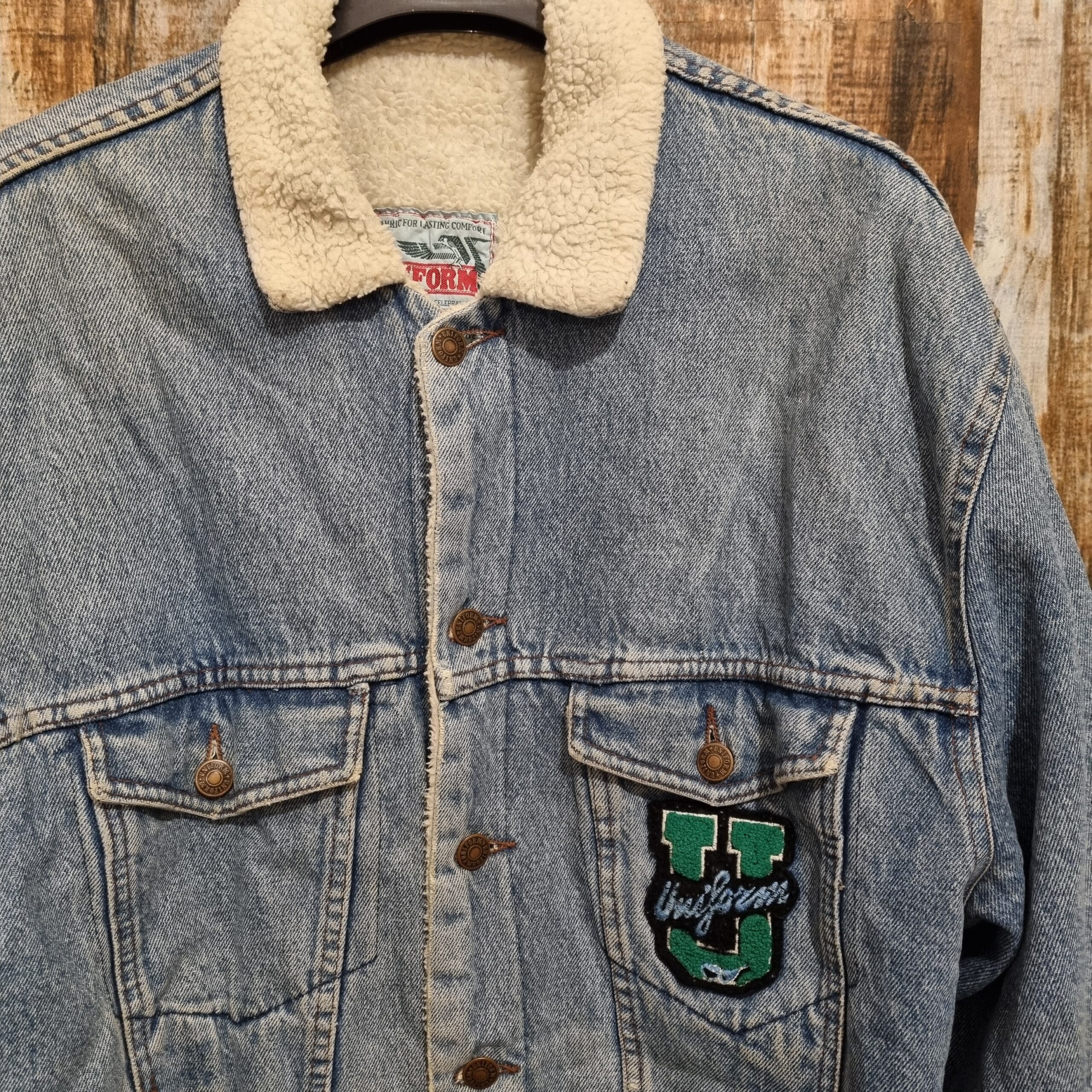 Giubbotto Jeans Vintage Uniform '90 Sherpa