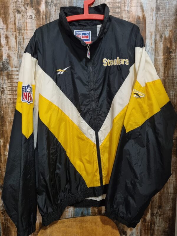 Vintage Rebook Pro Line NFL light jacket Pittsburgh Steeler