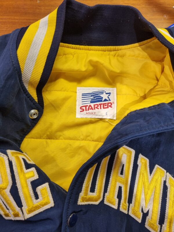 Vintage Starter Bomber Varsity Notre Dame Fighting Irish