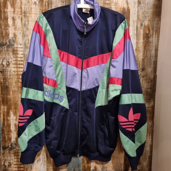 Vintage Adidas 90 Track Top Multicolor