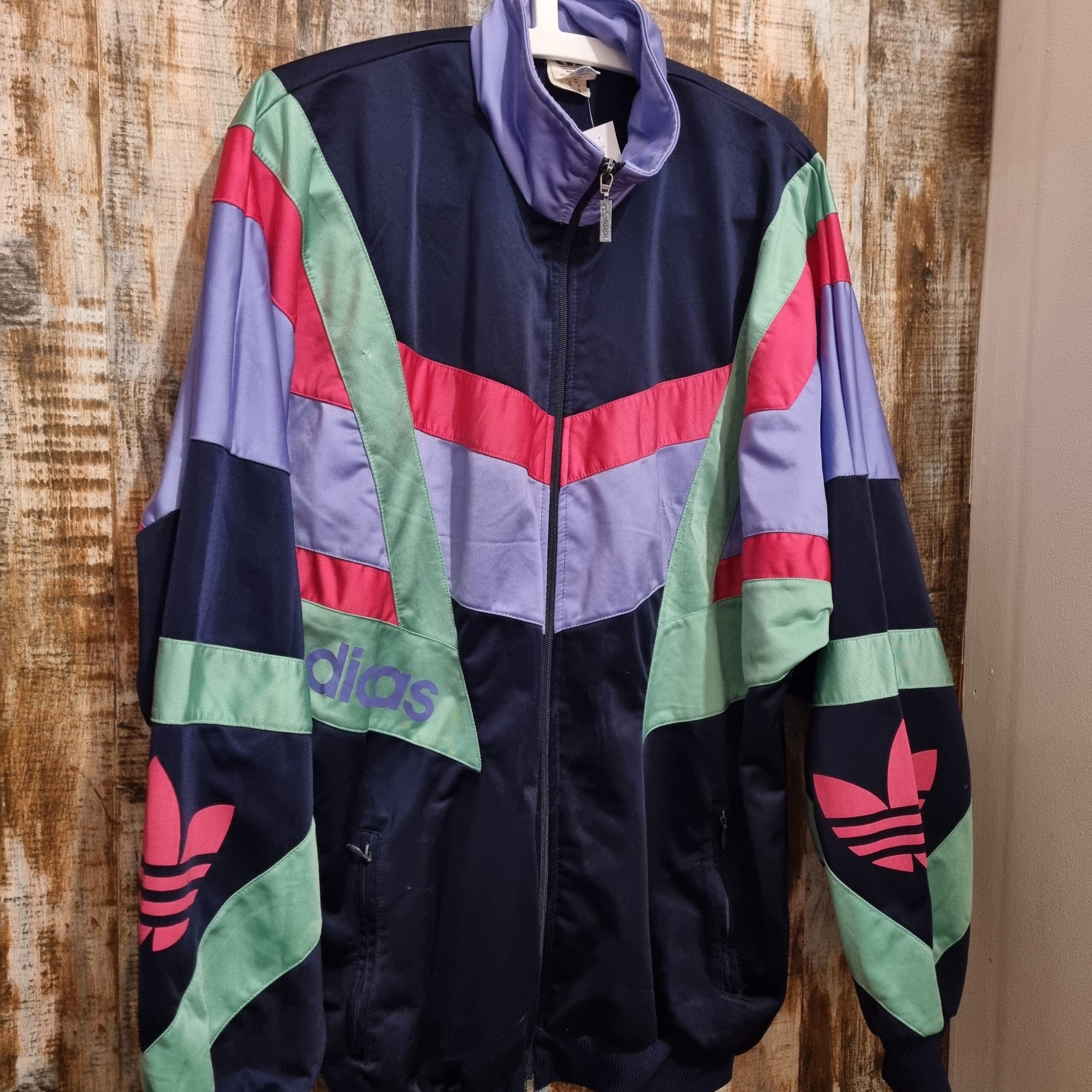 Vintage Adidas 90 Track Top Multicolor