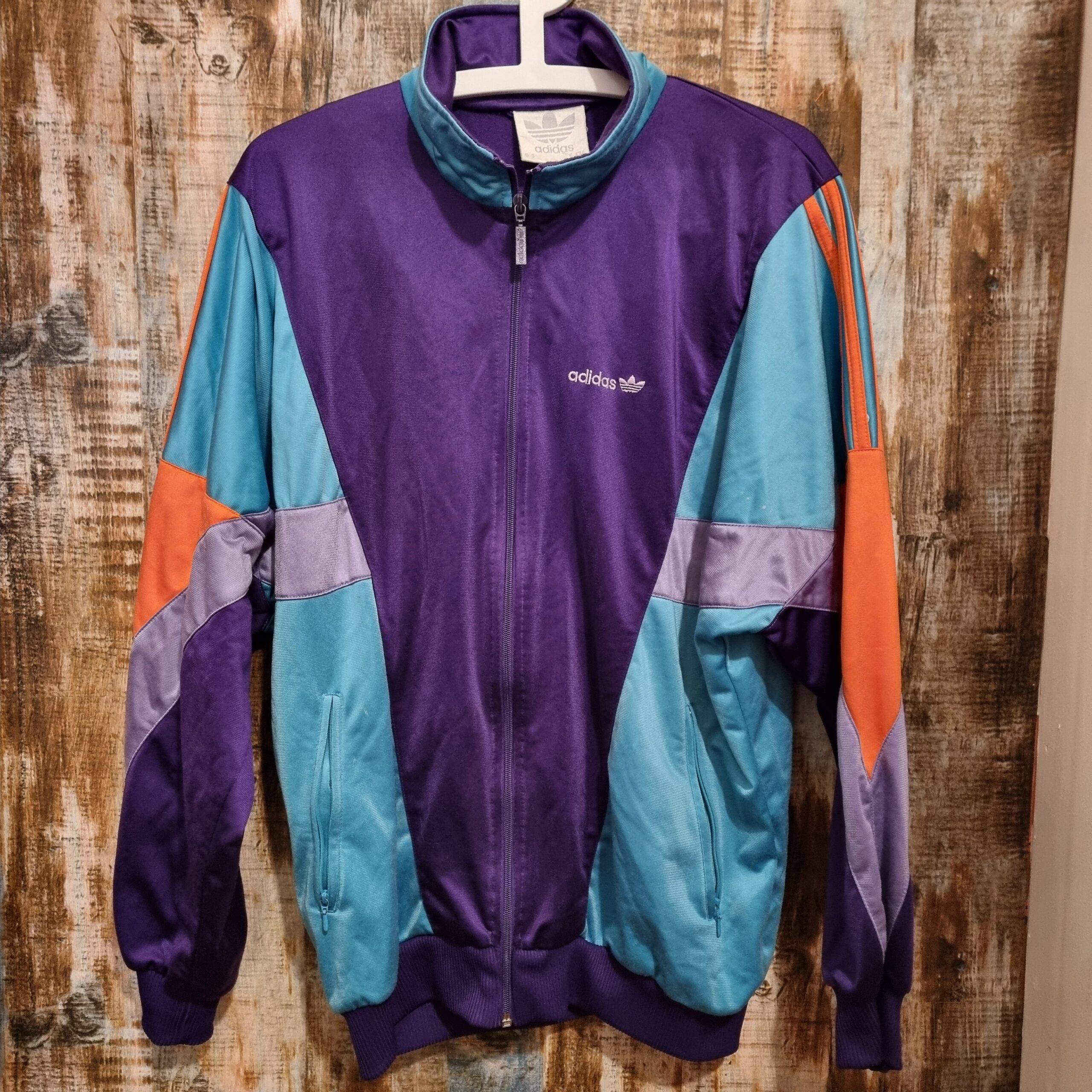 Vintage Adidas 90 Track Top Multicolor