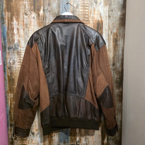 Giubbotto vintage in pelle modello bomber Aviator