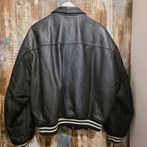 Giubbotto vintage in pelle Diesel modello bomber college