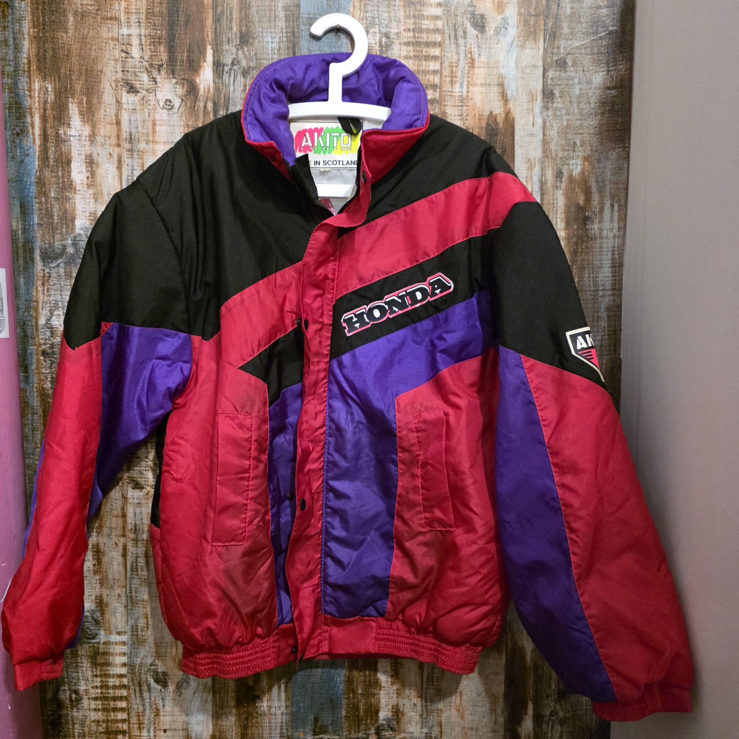 Giubbotto Puffer Fluo Akito Honda Vintage