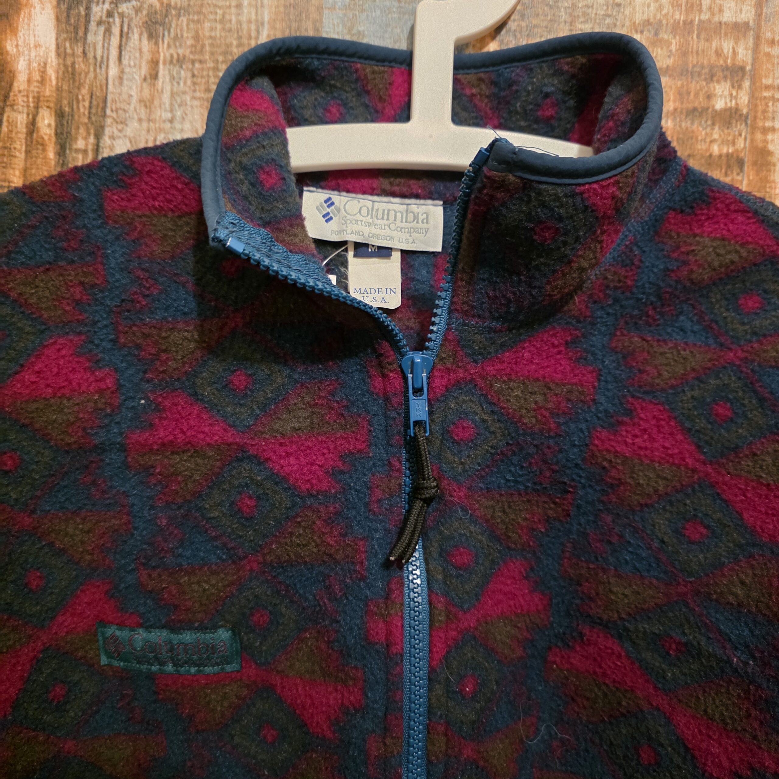 Vintage multicolor fleece ski pile snowboard '90 Columbia