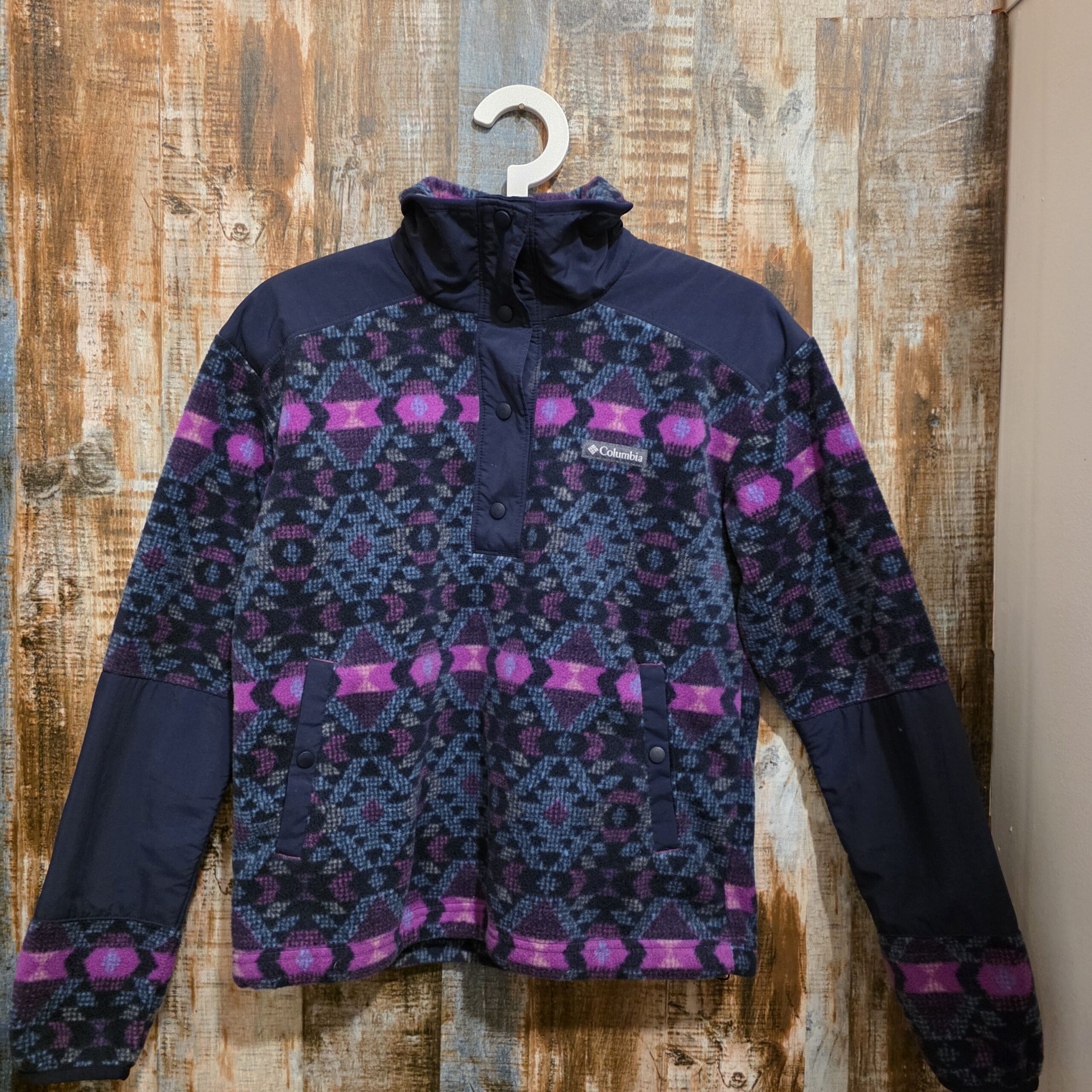 Vintage multicolor fleece ski pile snowboard '90 Columbia